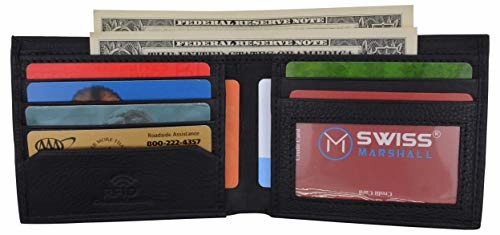 Hot Offer Ending Soon Slim Wallet For Men -Thin Bifold Genuine Leather Rfid Blocking Front Pocket Mens Wallets Gift Box