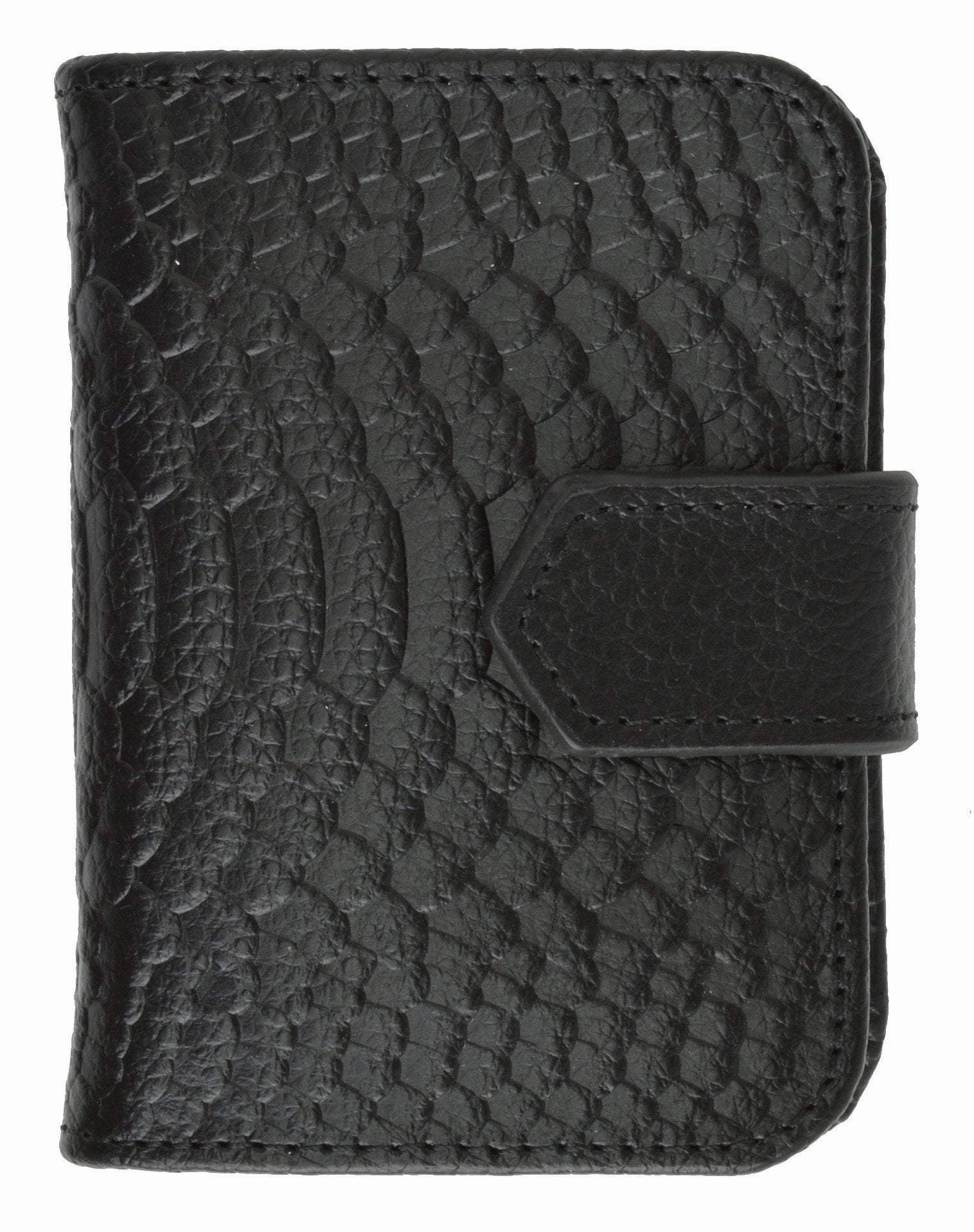 Small Fashion Croco Design Card Holder Id With Snap 118-662 (C) Last Chance Offer