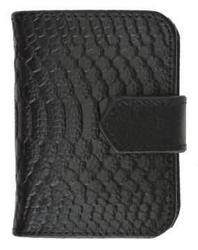 Small Fashion Croco Design Card Holder Id With Snap 118-662 (C) Last Chance Offer