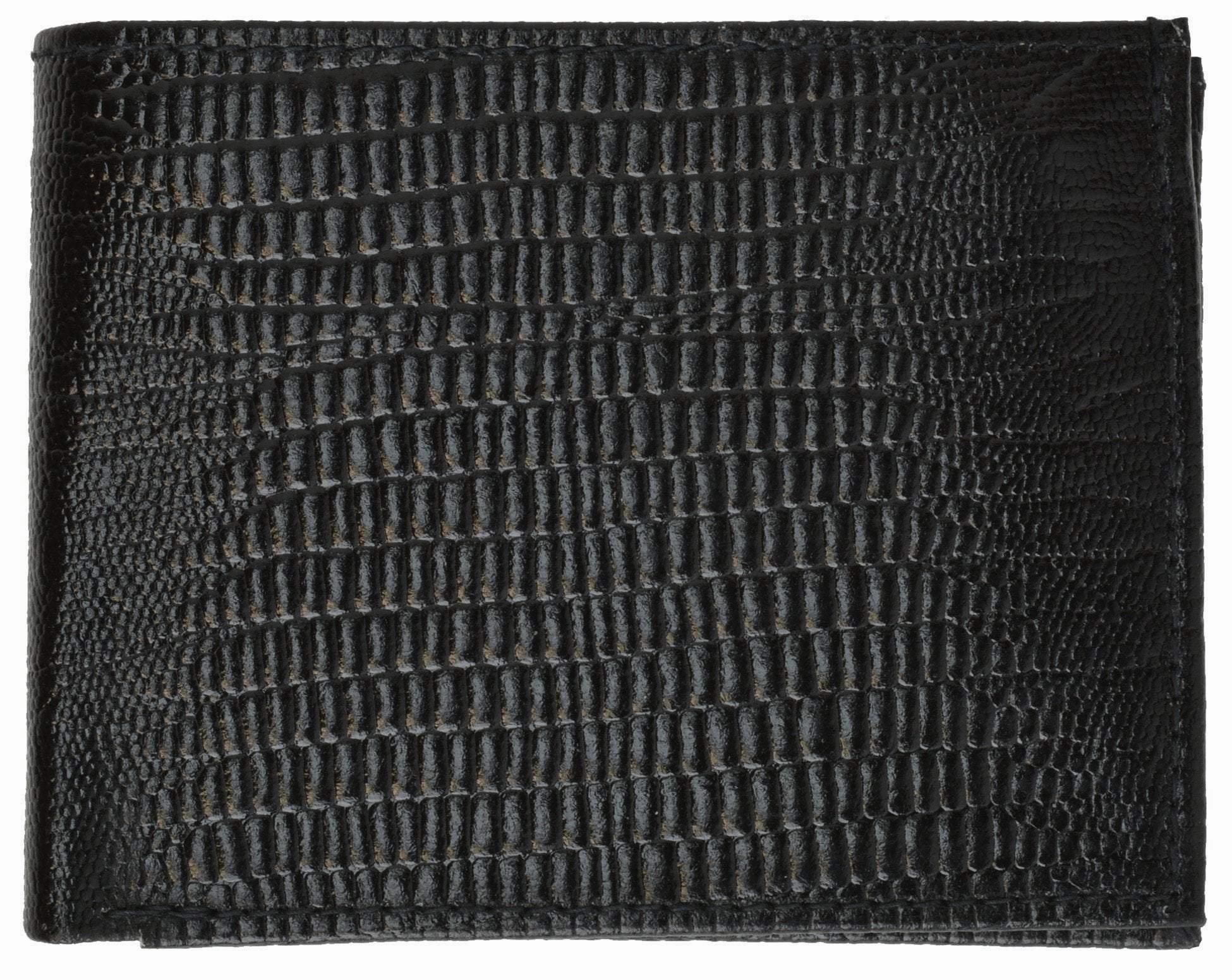 Snake Print Cowhide Leather Bifold Wallet With Flip Id Window & Credit Card Slots 71053 Sn Clearance Savings Now