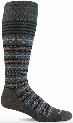 Sockwell Women'S Mini Fairisle Moderate Graduated Compression Sock Limited Stock Offer