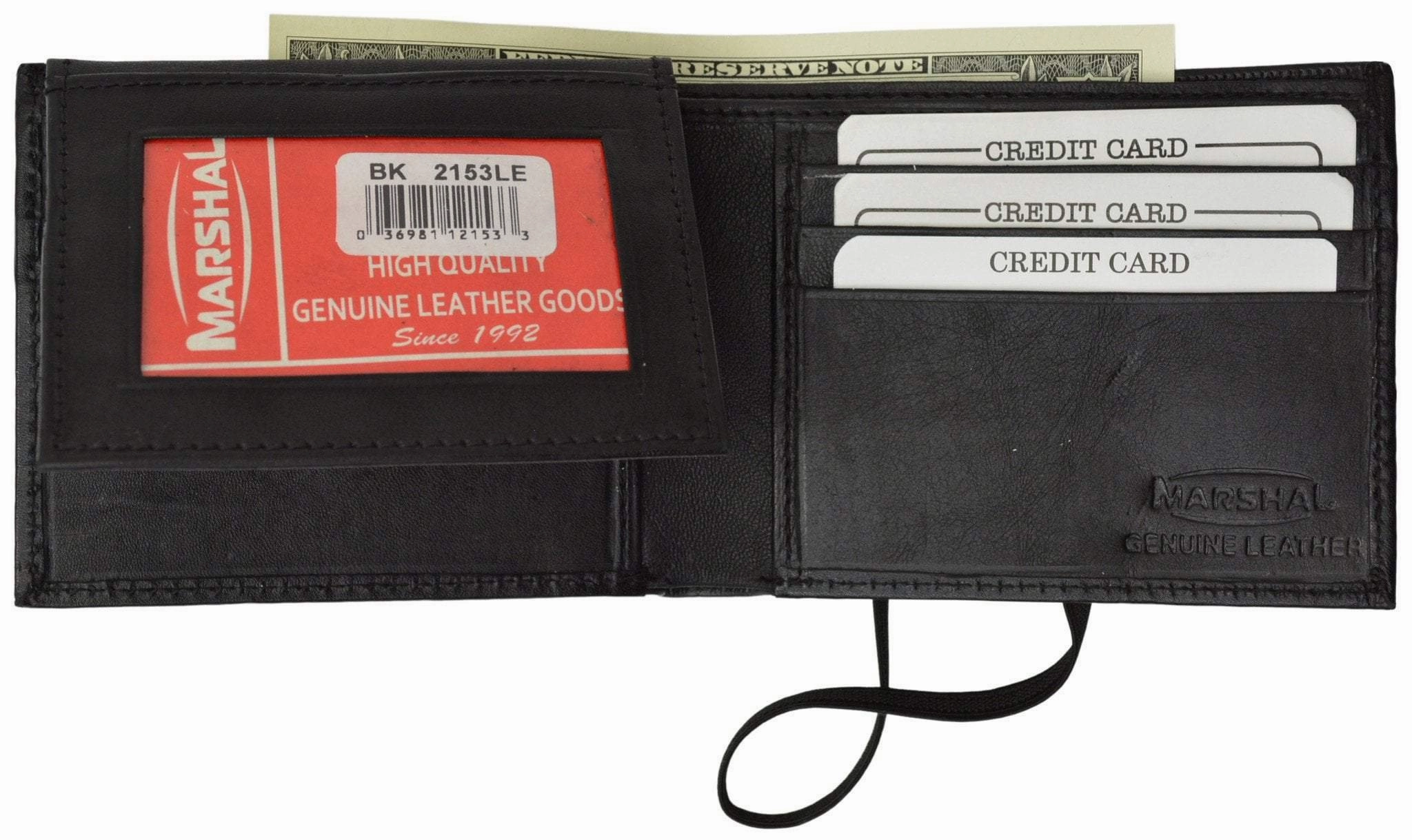 Today Only Savings Clearance Alert Now Soft Leather Credit Card Holder Id Holder Bifold Wallet W/Elastic Band 2153