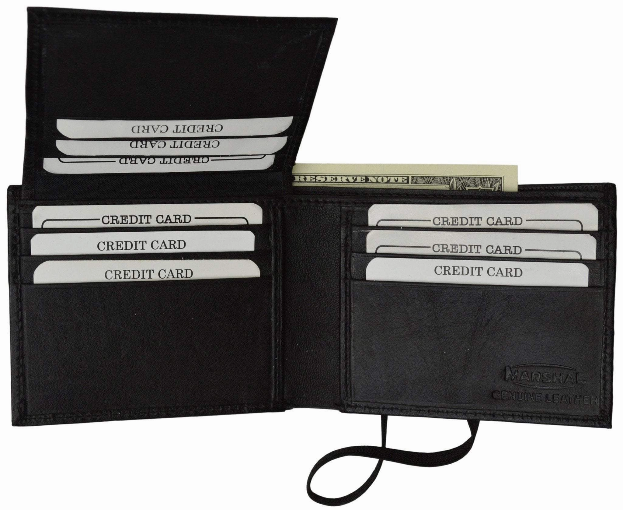 Shop Todays Picks Daily Hot Deal Soft Leather Credit Card Holder Id Holder Bifold Wallet W/Elastic Band 2153