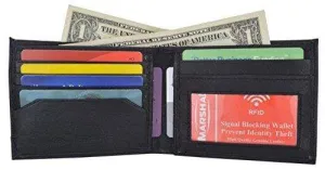 Save More Online Camouflage Rfid Blocking Soft Leather Men'S Camo Simple Sim Thin Credit Card Id Holder Bifold Military Style Wallet