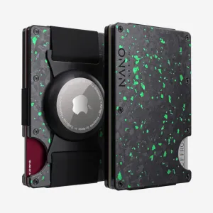 Airtag Cash Strap Wallet (Nero/Verde) Big Price Drop Price Drop Today