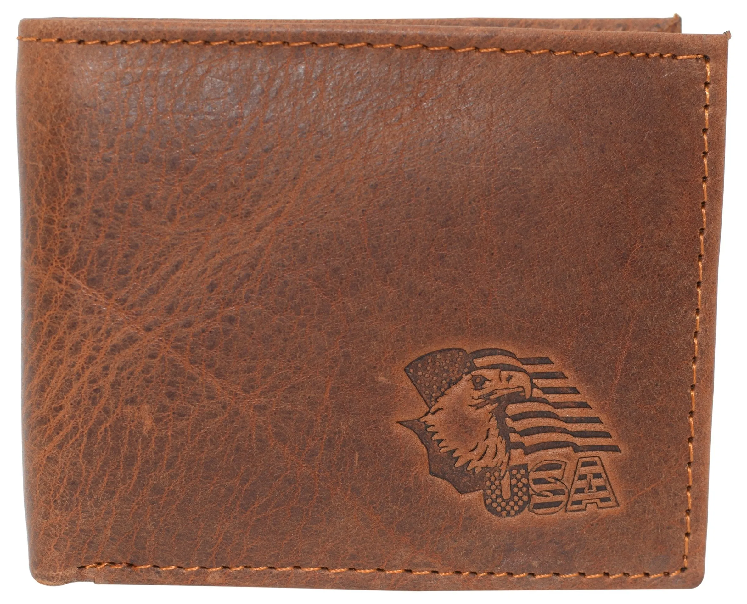 Eagle Usa Rfid Blocking Real Leather Bifold Classic Wallet For Men New Arrival Discount