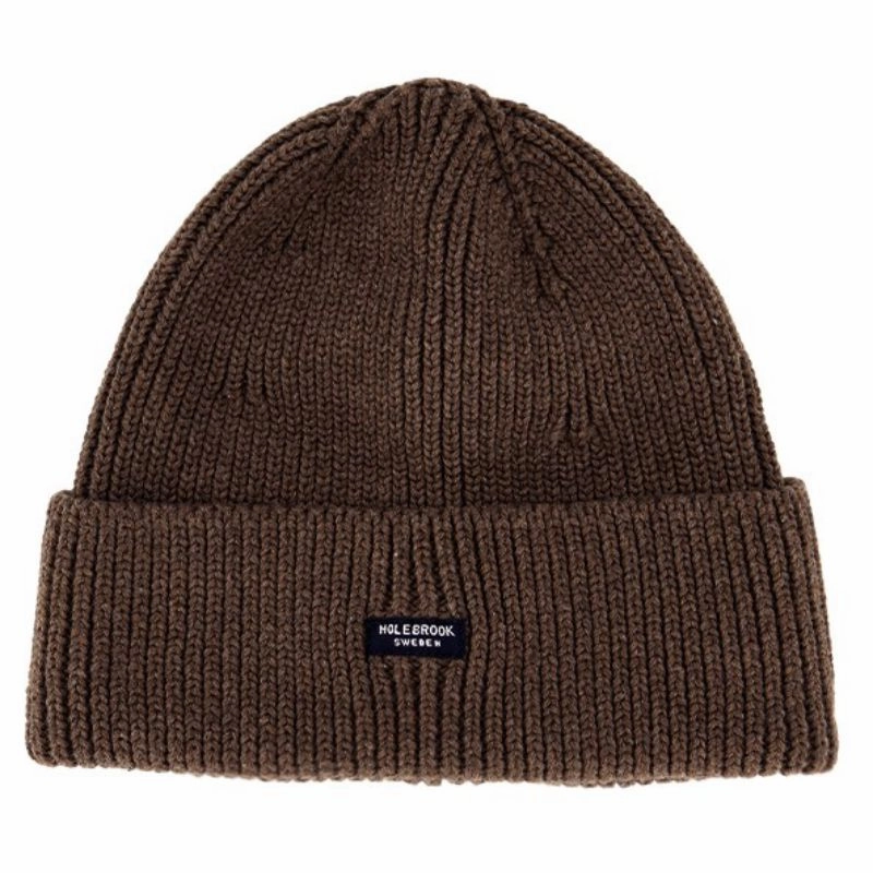 Holebrook Bohus Knitted Beanie Hat - Teak Melange Todays Hot Savings Hot Offer Ending Soon
