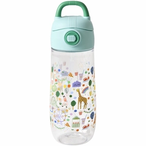 Rice Mint Fun Fair Print Plastic Kids Drinking Bottle 550 Ml Special Savings Today