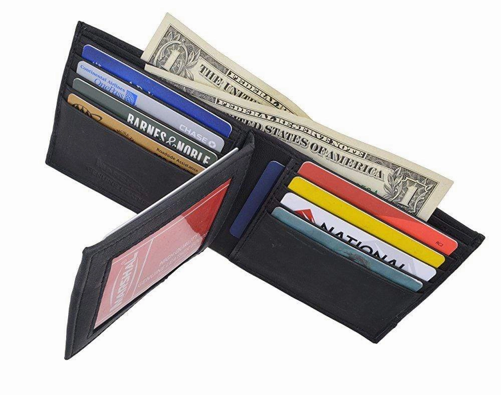 Todays Trending Deals Sale Ending Soon Camouflage Rfid Blocking Soft Leather Men'S Camo Multi-Card Compact Center Flip Id Card Holder Bifold Military Style Wallet