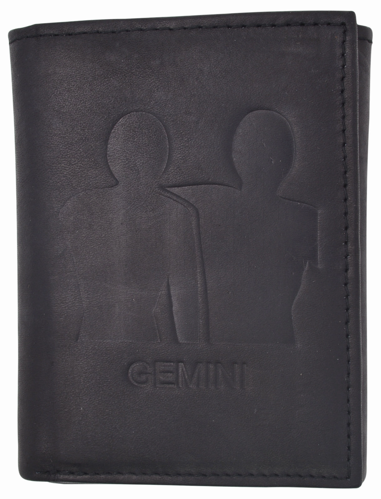 Gemini Zodiac Sign Bifold Trifold Genuine Leather Men'S Wallets Todays Hot Pick