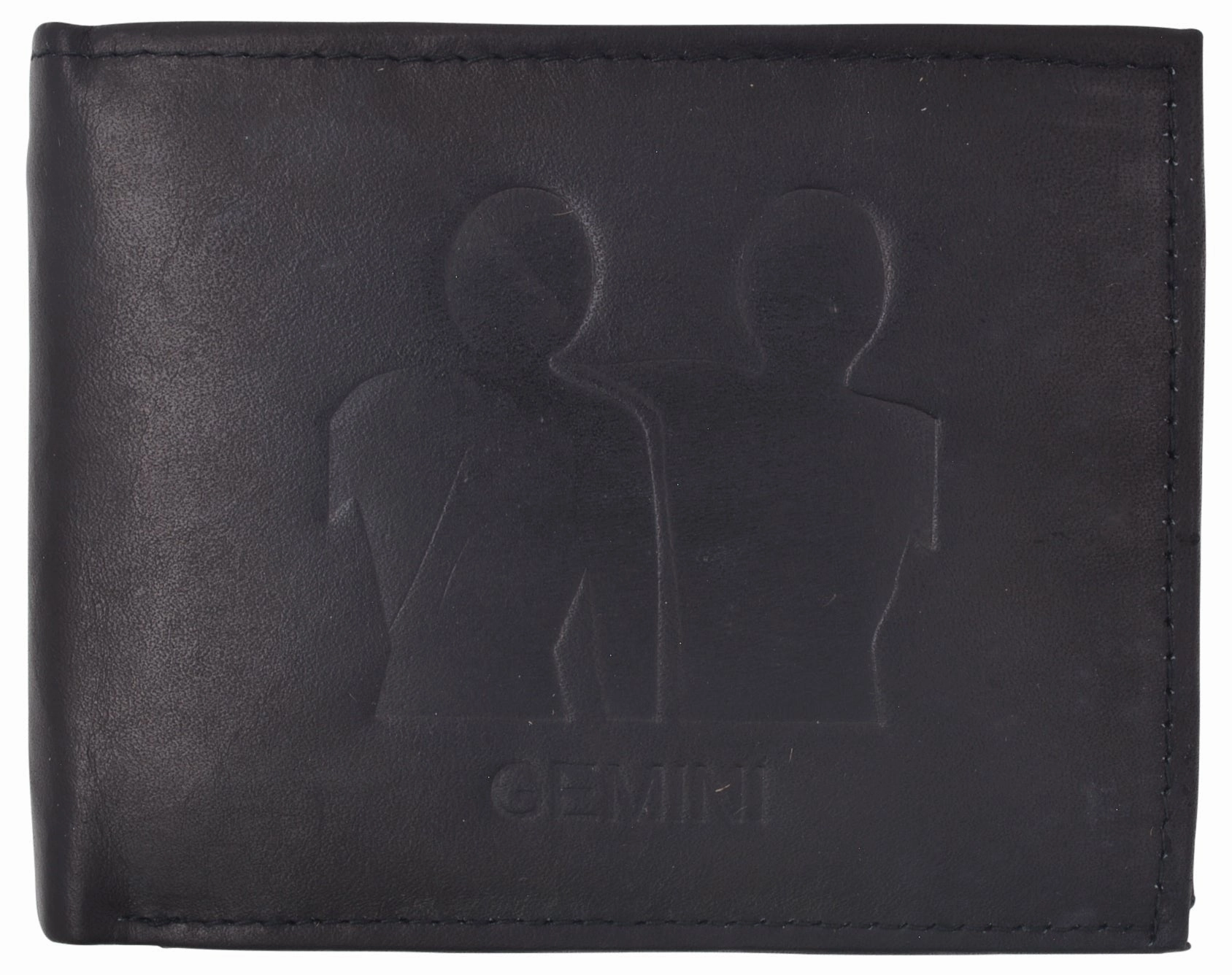 Today Only Offer Online Exclusive Deal Gemini Zodiac Sign Bifold Trifold Genuine Leather Men'S Wallets