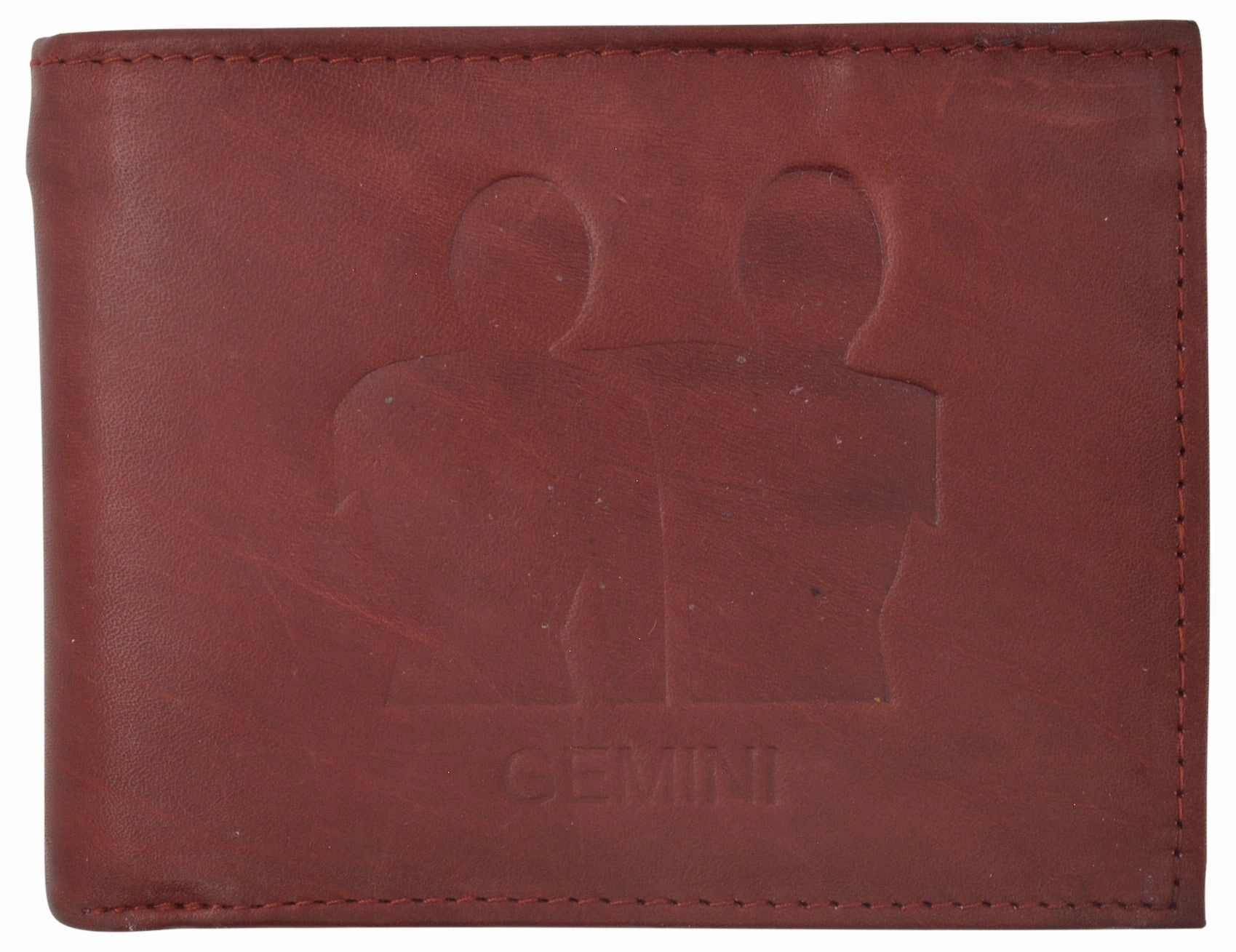 Gemini Zodiac Sign Bifold Trifold Genuine Leather Men'S Wallets Shop Now Save