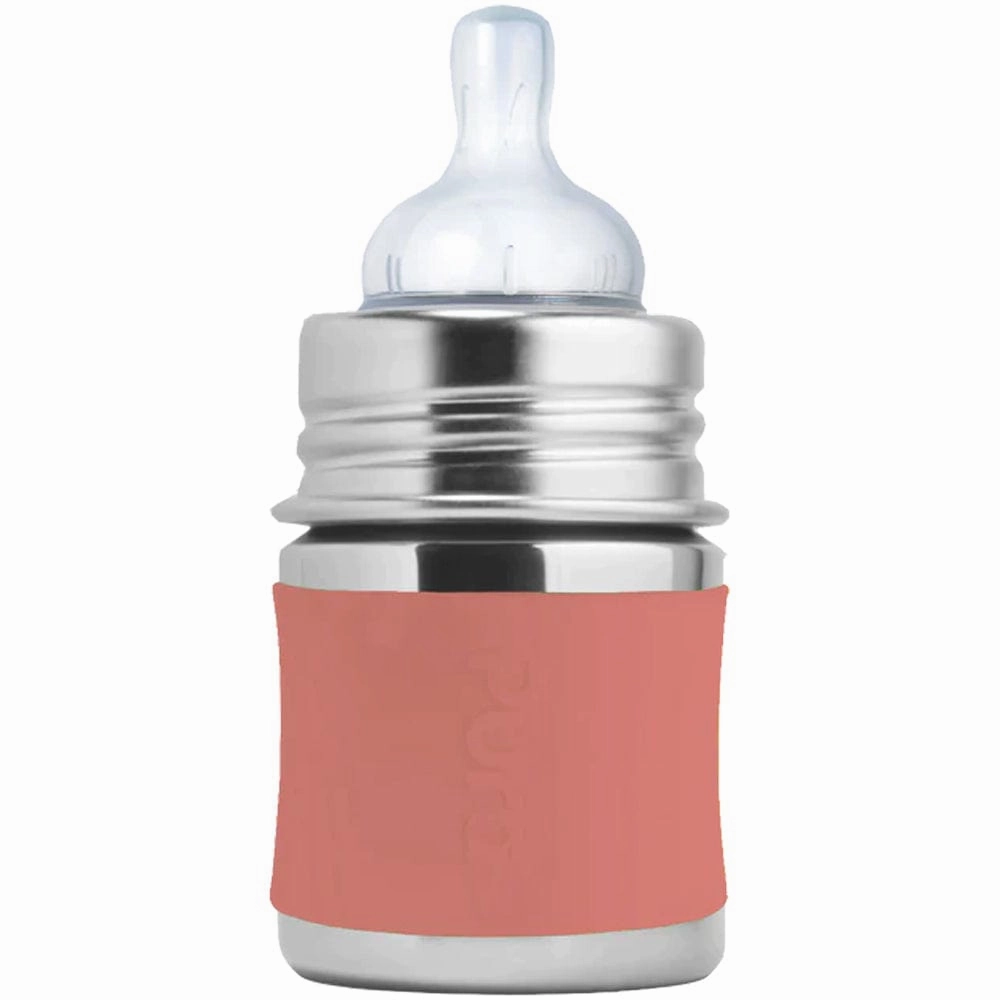 Limited Time Sale Shop the Savings Now Pura Kiki Stainless Steel Infant Bottle 150Ml - Rose V2