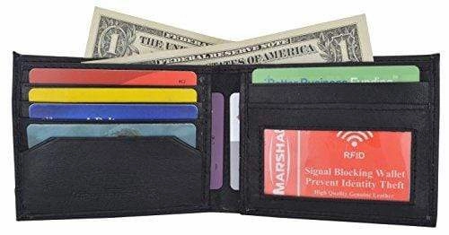 Save More Online Camouflage Rfid Blocking Soft Leather Men'S Camo Simple Sim Thin Credit Card Id Holder Bifold Military Style Wallet