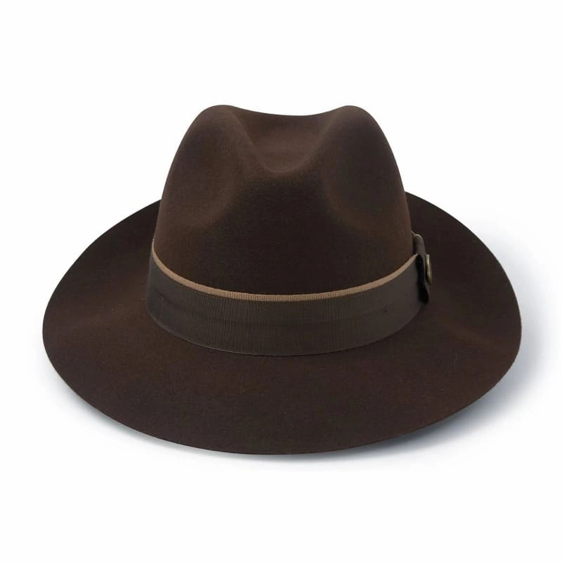 Dont Wait Save Hicks & Brown Wingfield Mens Trilby - Dark Brown