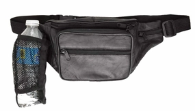 Trending Hot Deal Small Genuine Soft Leather Fanny Pack Waist Bag For Travel Or Hiking Compact Design 050 (C)