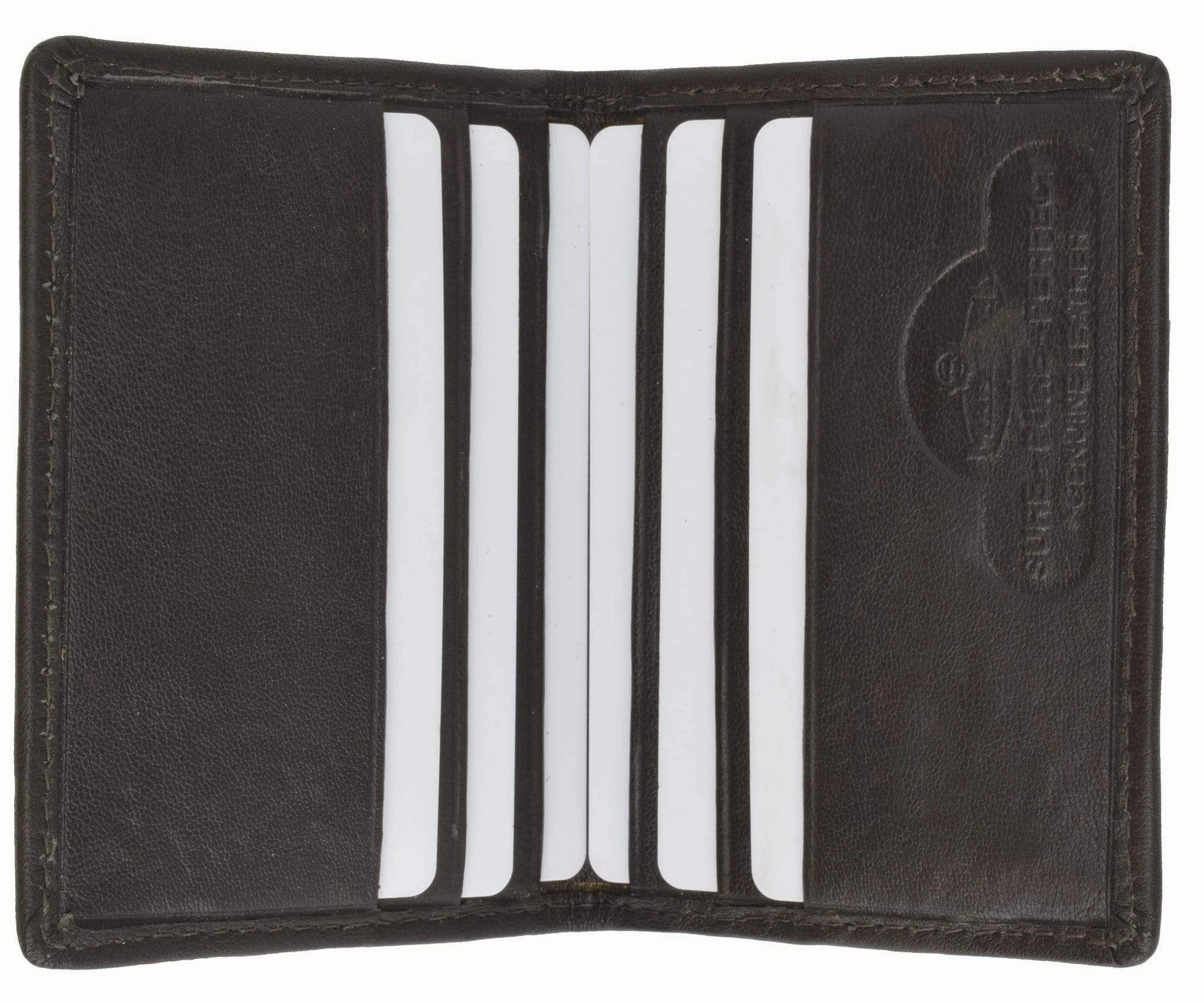 Today Only Discount Mens New Leather Lamb Bifold Mini Card Holder Wallet 66 (C)