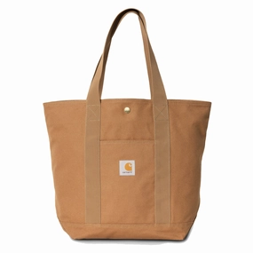 Special Price Offer Carhartt Wip Canvas Tote Hamilton Brown Rinsed