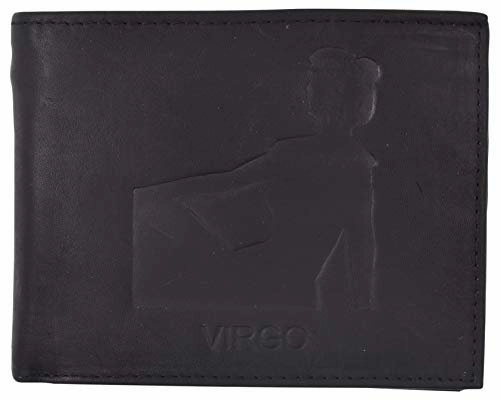 Virgo Zodiac Sign Bifold Trifold Genuine Leather Men'S Wallets Clearance Event Today Grab Your Deal Today