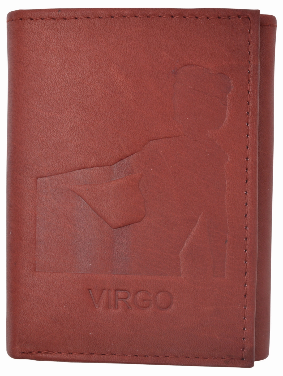 Virgo Zodiac Sign Bifold Trifold Genuine Leather Men'S Wallets Today Only Special Todays Special Savings