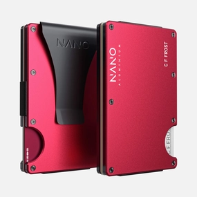 Gift Ideas Galore Instant Deal Today Personalised Money Clip Wallet (Volcano Red)