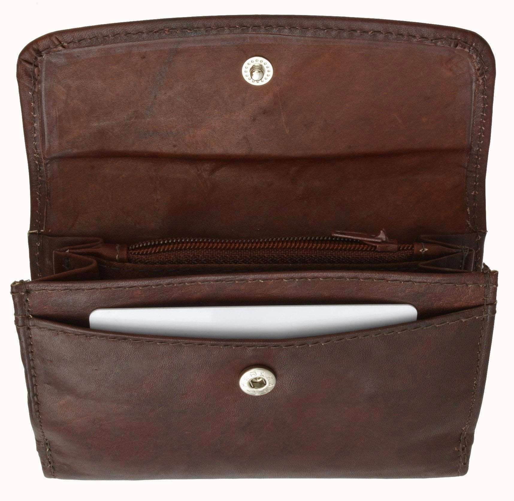 Today Only Discount Alert Big Hot Sale Small Genuine Leather Ladies Credit Card Holder Wallet With Snap Enclosure 1527 Cf (C)