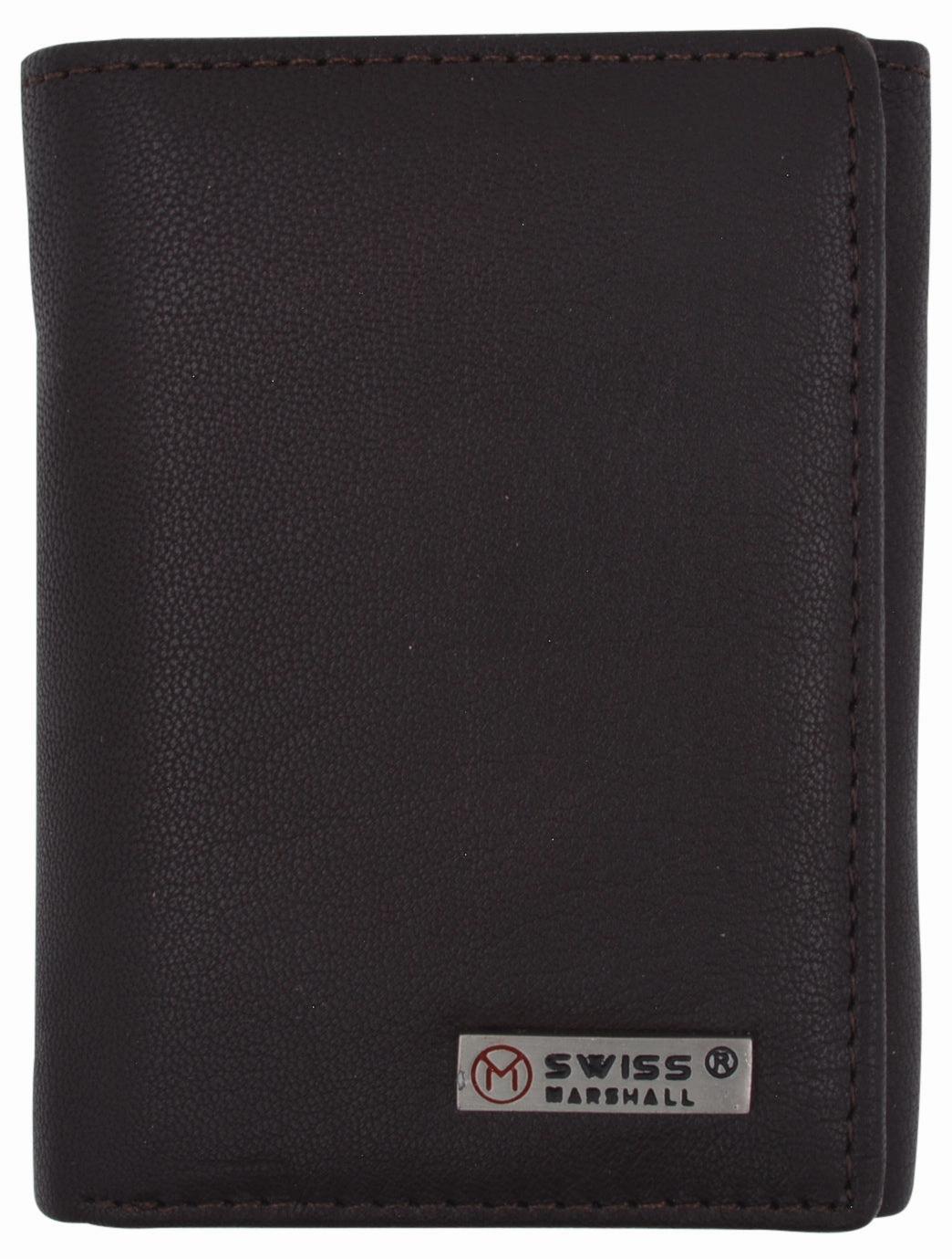 Swiss Marshall Executive Mens Rfid Protected Trifold Genuine Leather Wallet Id Window Today Only Discount