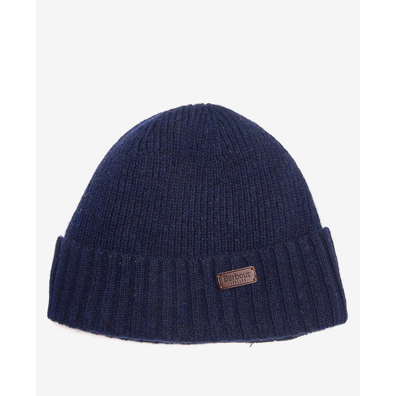 Barbour Carlton Mens Beanie - Navy Todays Mega Savings Hot Deal Alert