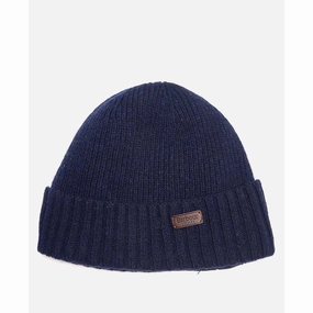 Barbour Carlton Mens Beanie - Navy Todays Mega Savings Hot Deal Alert
