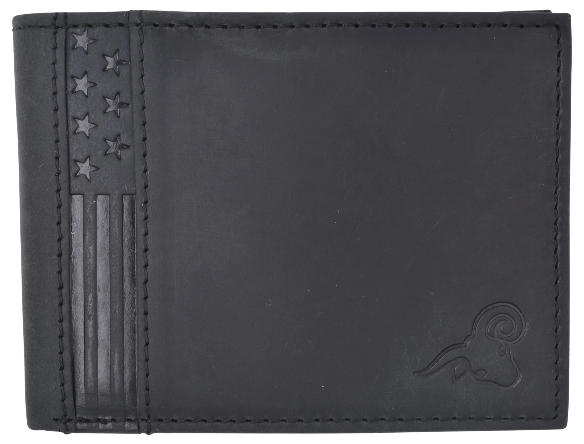 Mens Wallet Rfid Genuine Leather Bifold Wallets For Men Usa Stars & Stripes Design Hot Discount Deal