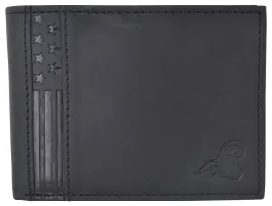 Mens Wallet Rfid Genuine Leather Bifold Wallets For Men Usa Stars & Stripes Design Hot Discount Deal