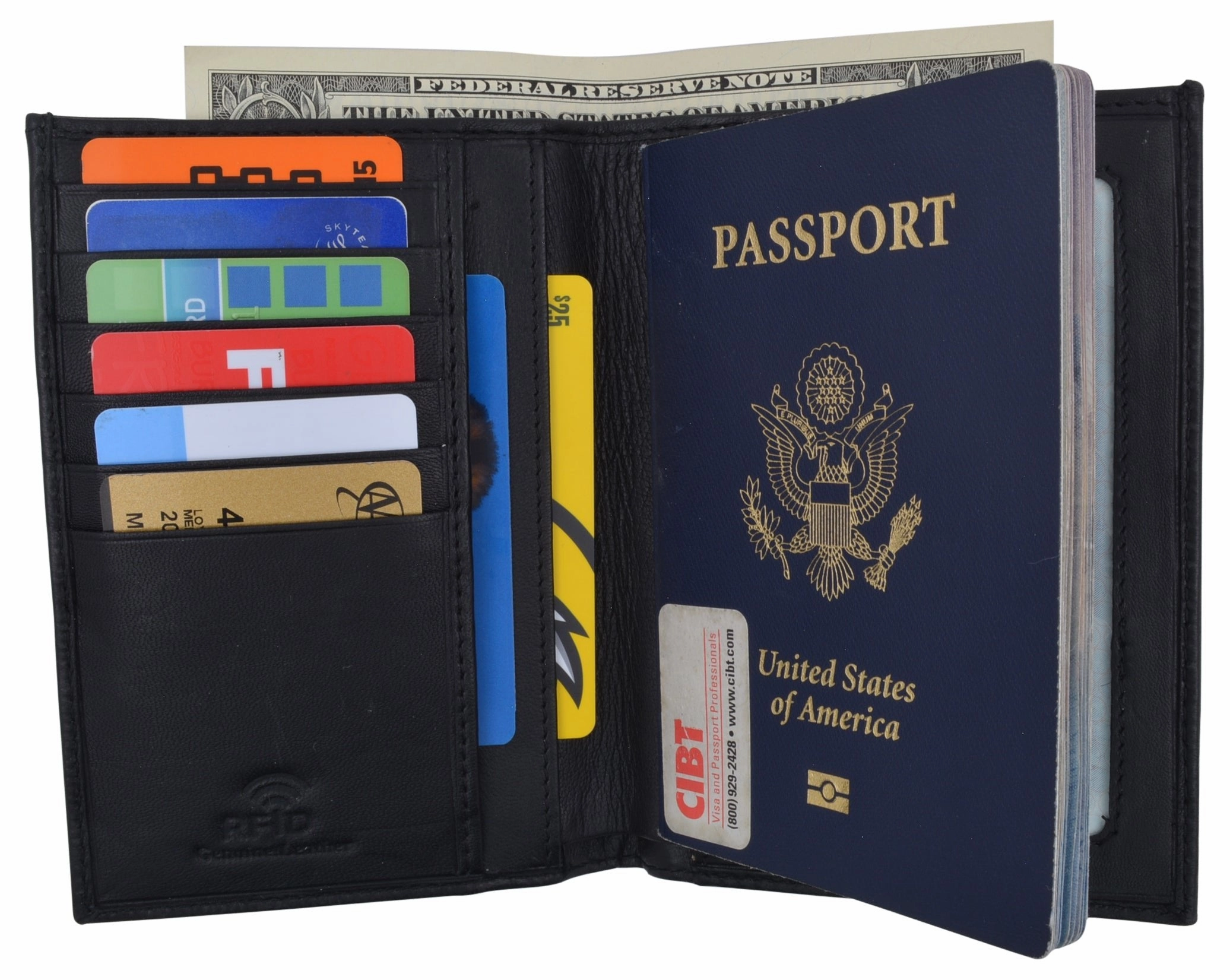 New Leather Travel Passport Holder Wallet For Men And Women Unisex Rfid Blocking Dont Miss This Offer
