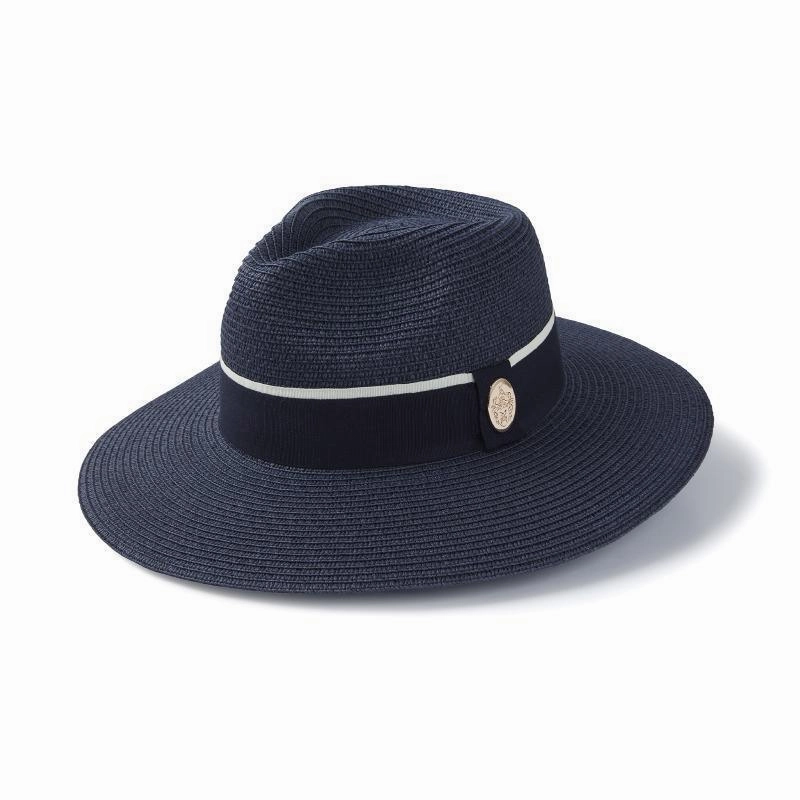 Best Seller Deal Trending Savings Now Hicks & Brown Hemley Wide Brimmed Summer Fedora - Navy