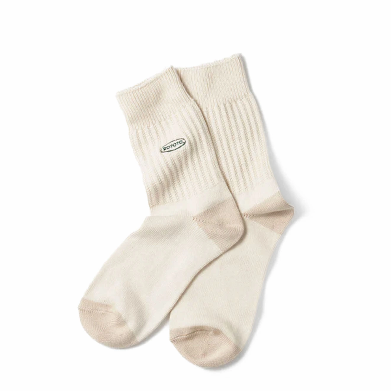 EndofWeek Deals Rototo Womens Multi Stripe Sock Ivory