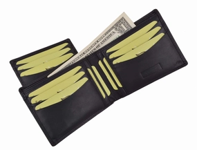 Todays Trending Deals Cavelio Genuine High Quality Leather Mens Bifold Wallet With Removable Id Card Holder 730534 (C)