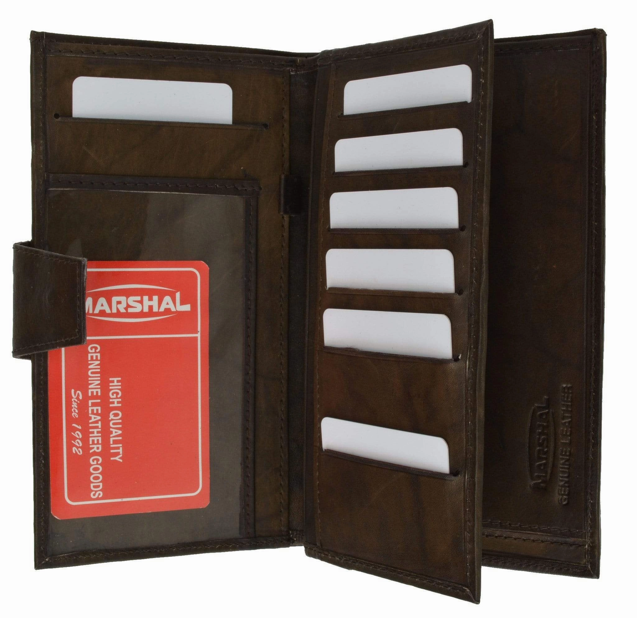 Save Today Event Todays Hot Pick Genuine Leather Ladies Checkbook Wallet & Credit Card Holder With Id Window 1575 Cf (C)