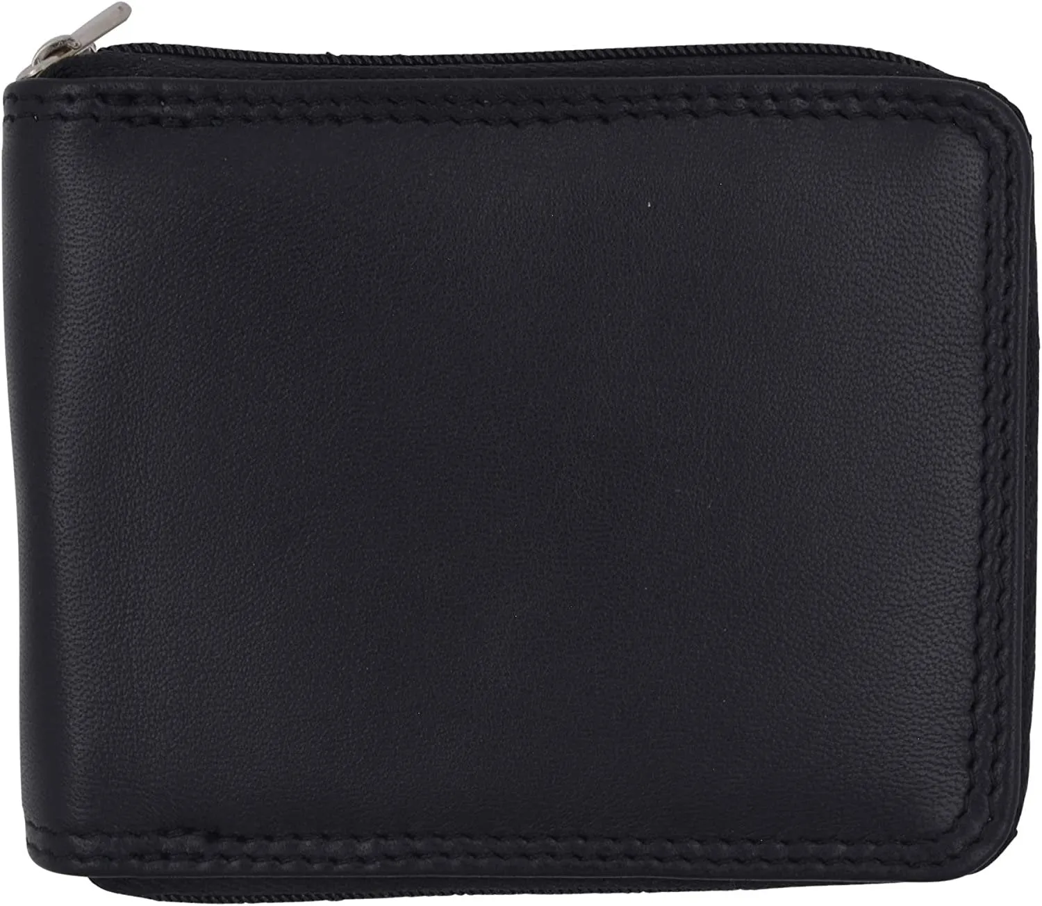 Biggest Savings Now Clearance Blowout Swiss Marshall Men'S Zipper Rfid Blocking Premium Leather Zip-Around Id Bifold Wallet (Brown)