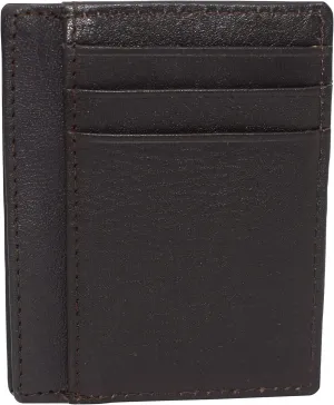 Swiss Marshall Rfid Blocking Front Pocket Leather Slim Credit Card Case Holder Wallet (Tan) Online Exclusive Deal Instant Savings Inside