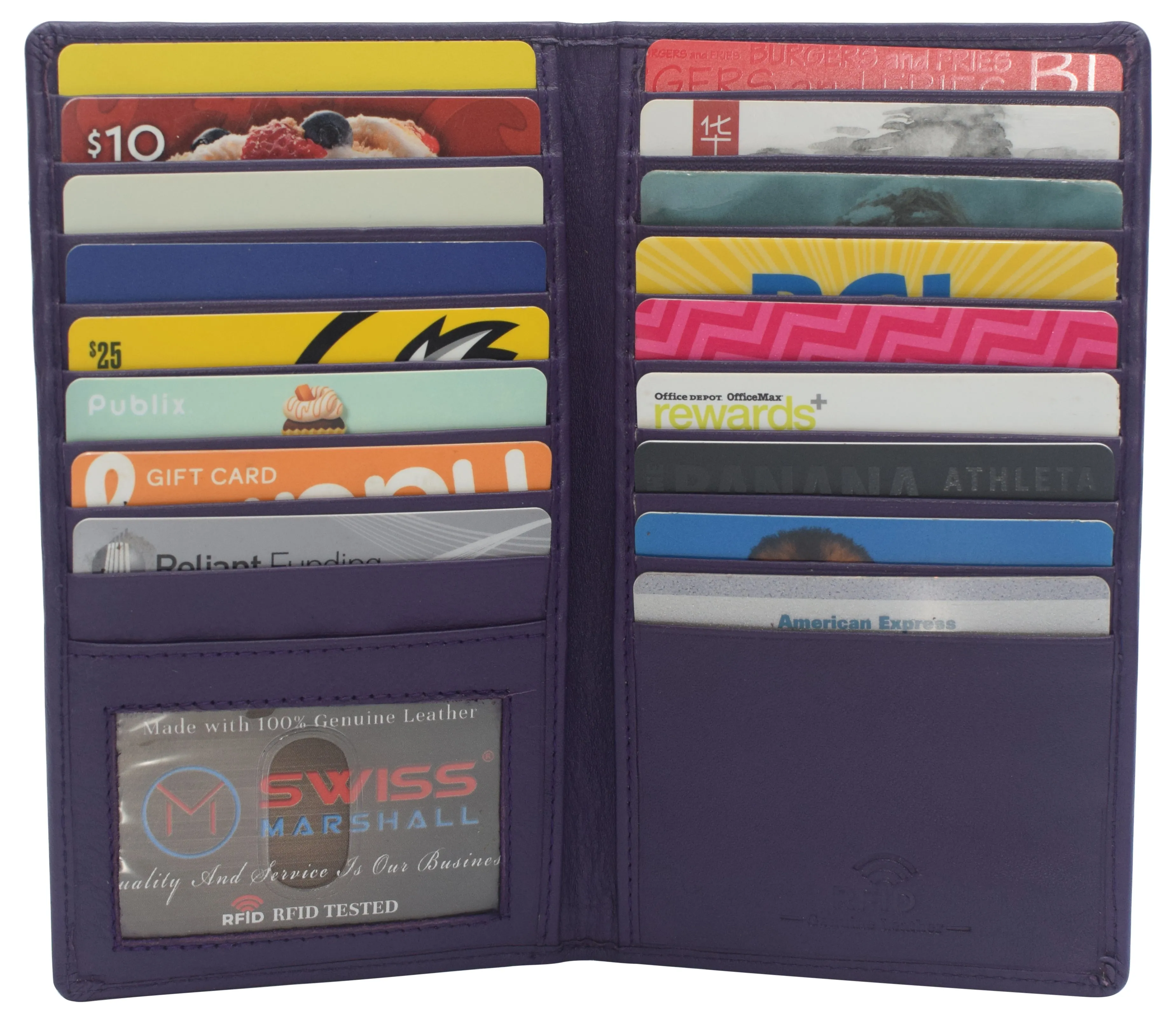 Special Steal Event Swiss Marshall Rfid Blocking Genuine Leather Mens Long Id 17 Credit Card Security Wallet Colors