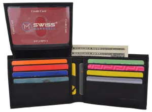 Swiss Marshall Rfid Premium Leather Men'S Bifold Flap Id Card Holder Wallet Dont Miss This Steal Exclusive Online Deal