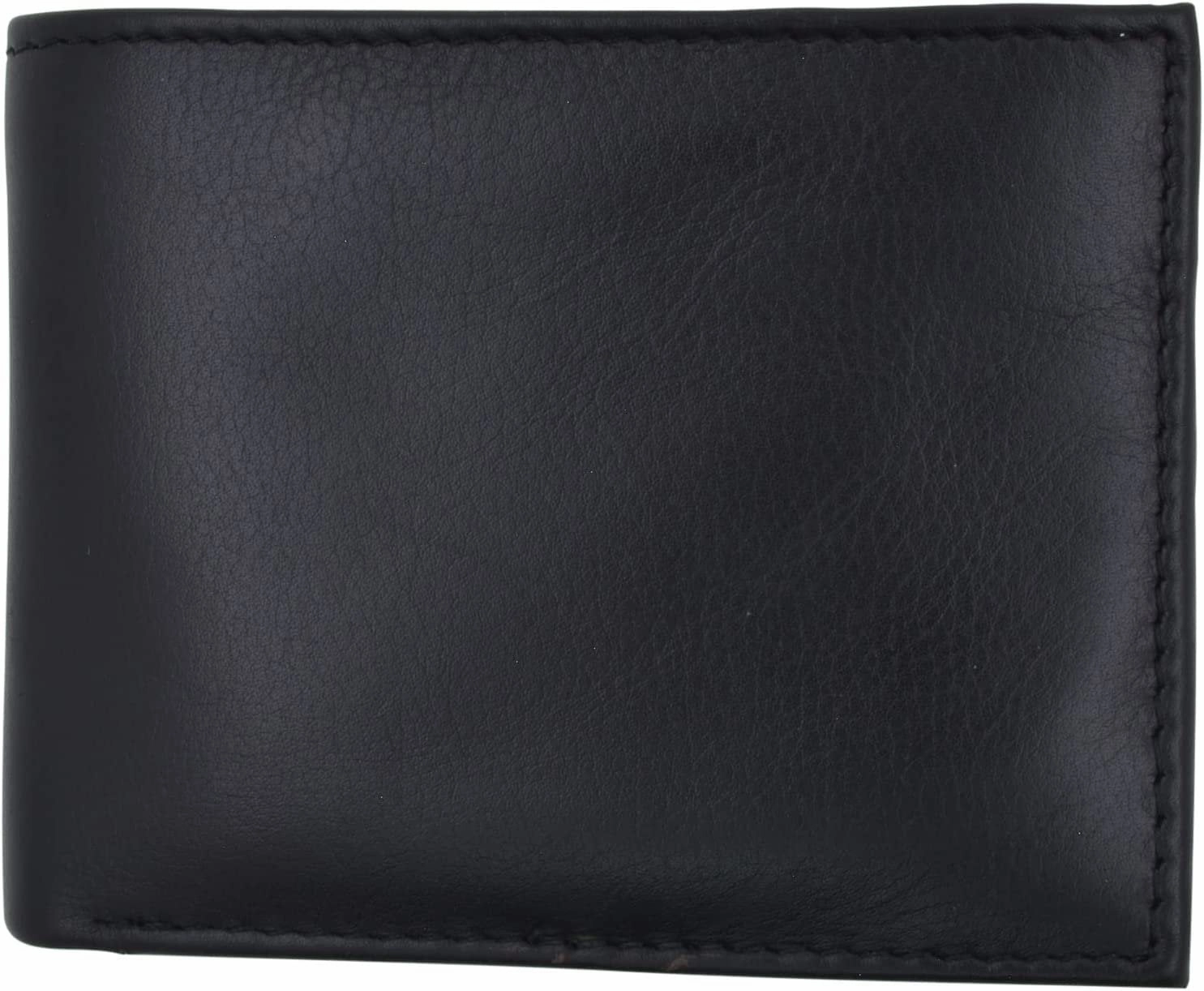 Swiss Marshall Men'S Rfid Blocking Genuine Leather Classic Bifold Wallet With Gift Box (Black) Surprise Discount Today