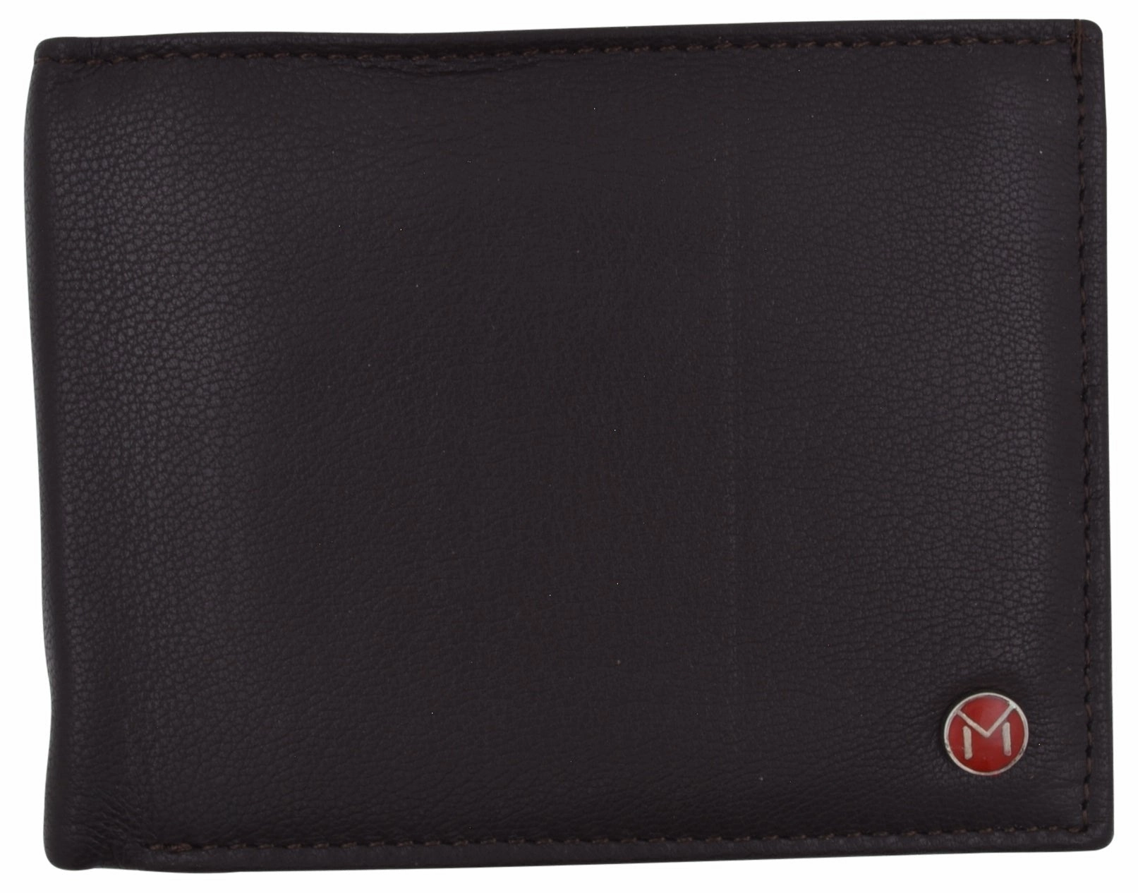 Swiss Marshall Mens Leather Rfid Bifold Wallet 2 Id Windows Divided Bill Section Clearance Alert Now