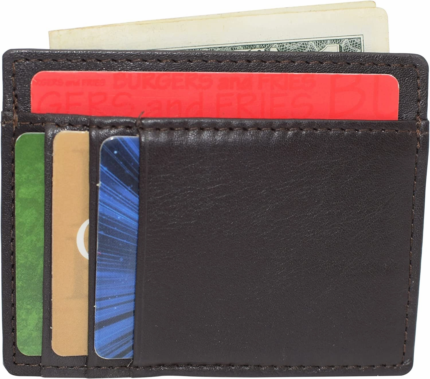 Daily Special Offer Swiss Marshall Rfid Blocking Front Pocket Leather Slim Credit Card Case Holder Wallet (Tan)