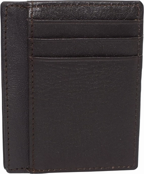 Shop Today Save Swiss Marshall Rfid Blocking Front Pocket Leather Slim Credit Card Case Holder Wallet (Tan)