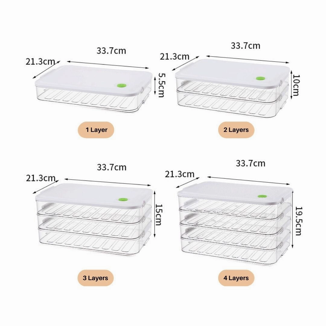 Terrafresh Home Multi-Layer Refrigerator Food Storage Containers with Lid