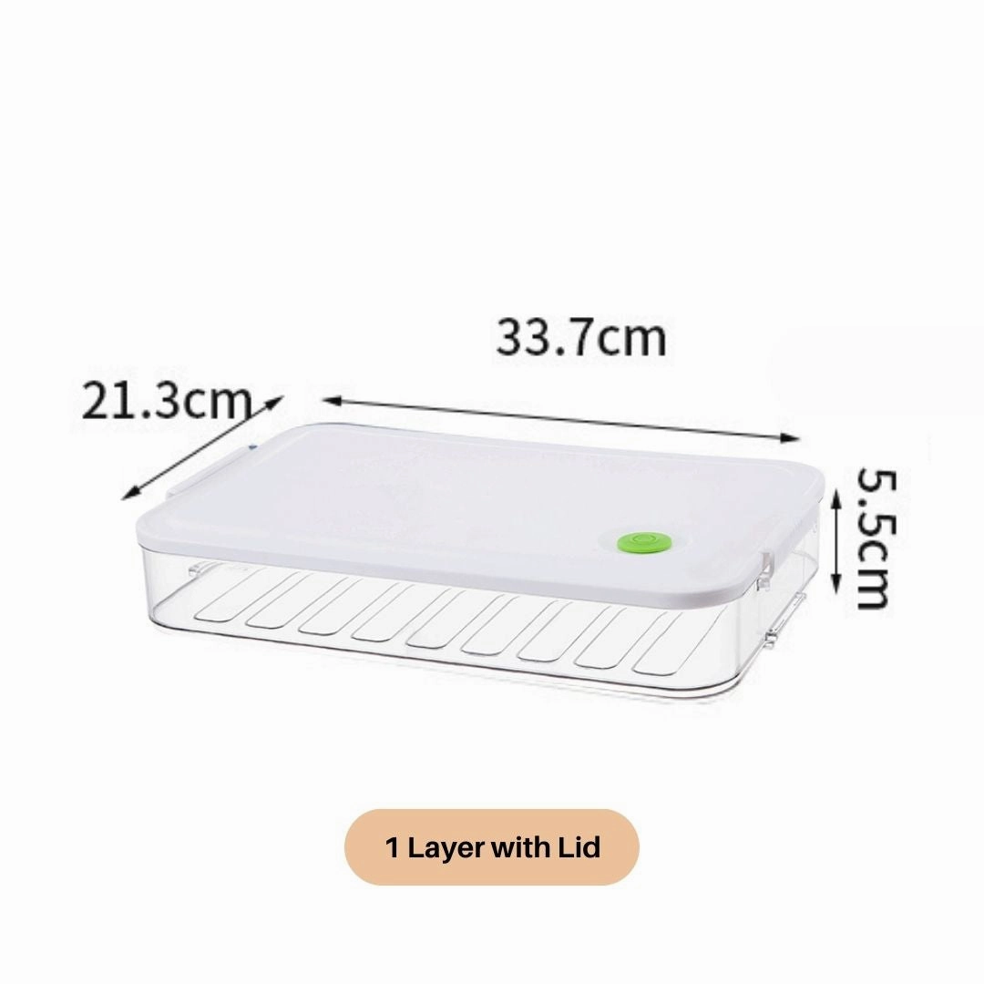 Terrafresh Home Multi-Layer Refrigerator Food Storage Containers with Lid