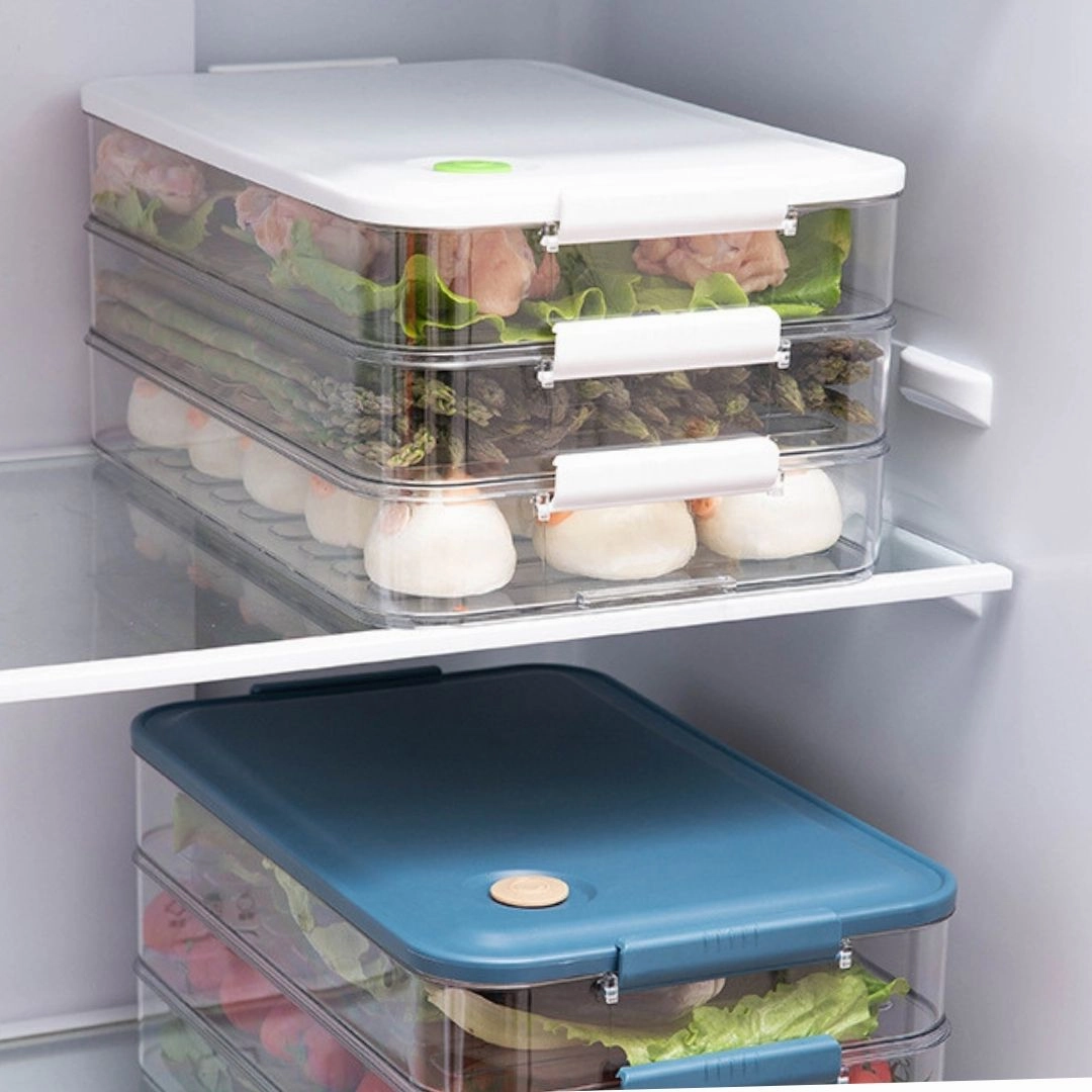 Terrafresh Home Multi-Layer Refrigerator Food Storage Containers with Lid