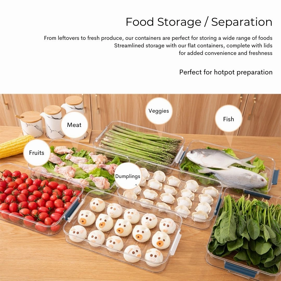 Terrafresh Home Multi-Layer Refrigerator Food Storage Containers with Lid