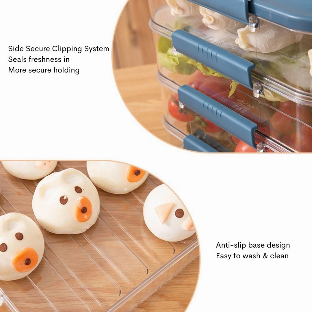 Terrafresh Home Multi-Layer Refrigerator Food Storage Containers with Lid