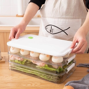Terrafresh Home Multi-Layer Refrigerator Food Storage Containers with Lid
